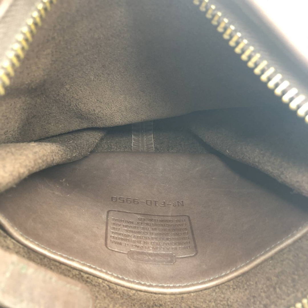 90'S Coach Old Coach Shoulder Bag, Made in USA, Vintage genuine leather brown type Vintage Second Hand