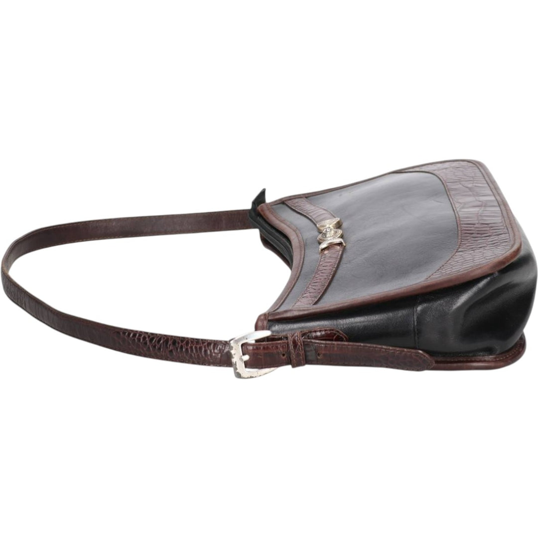 Brighton Shoulder Bag genuine leather black type Vintage Second Hand