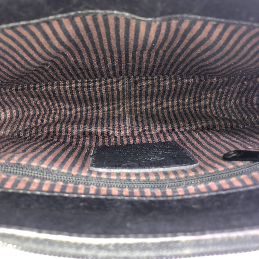 Brighton Shoulder Bag genuine leather black type Vintage Second Hand