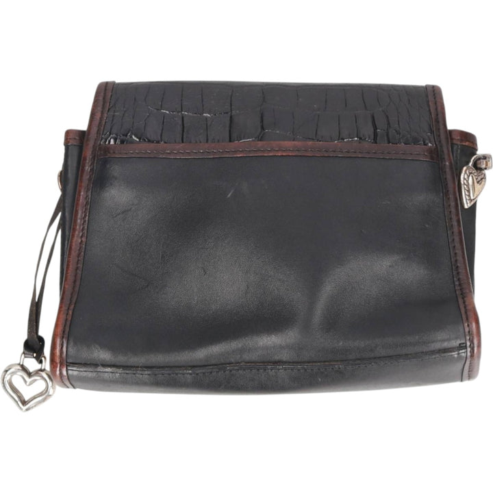 Brighton Shoulder Bag genuine leather black type Vintage Second Hand