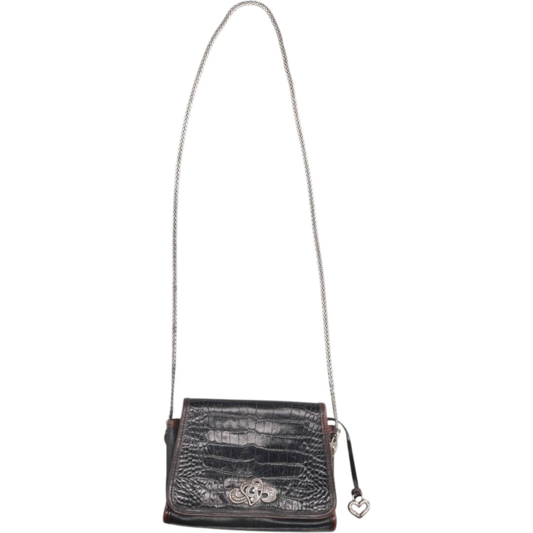 Brighton Shoulder Bag genuine leather black type Vintage Second Hand