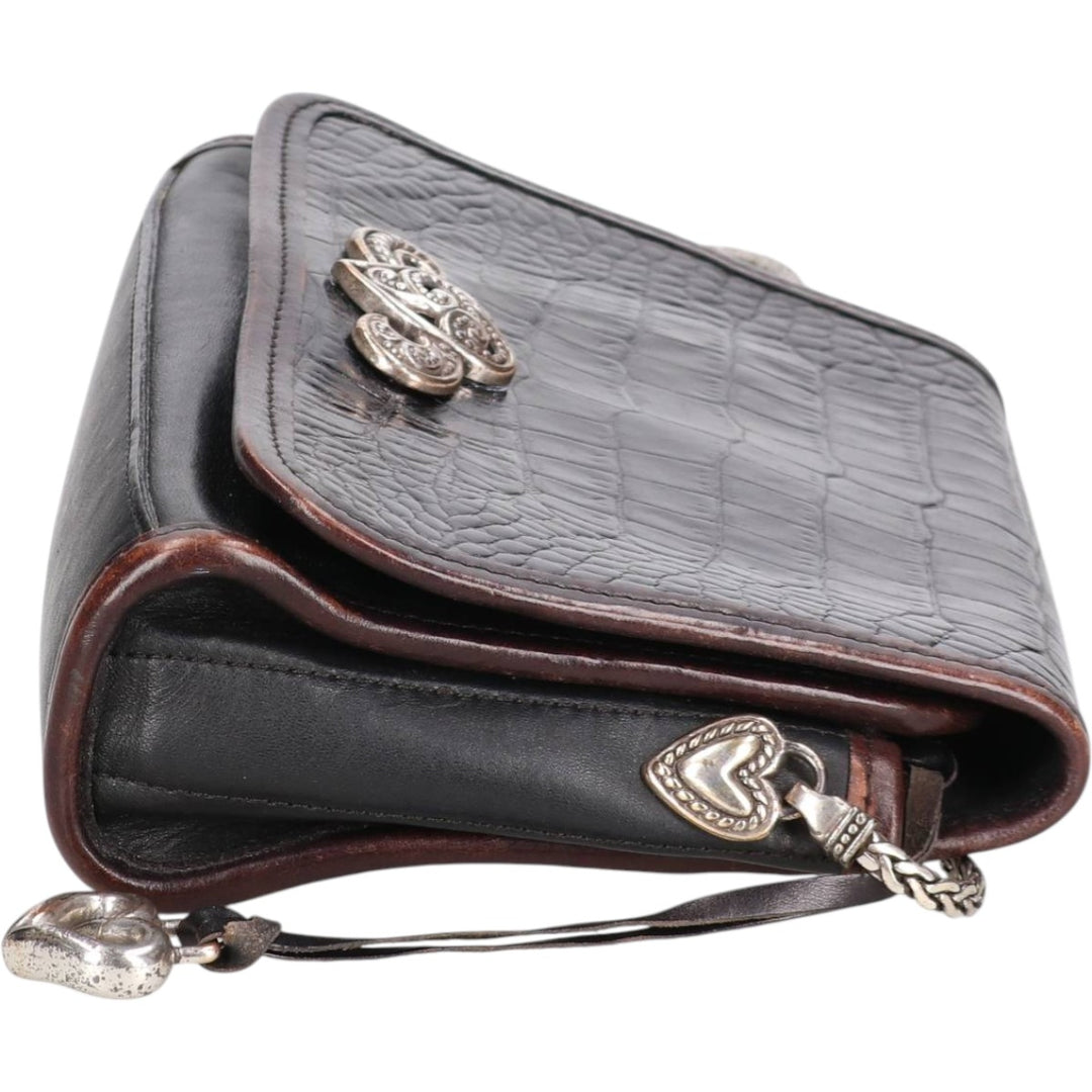 Brighton Shoulder Bag genuine leather black type Vintage Second Hand