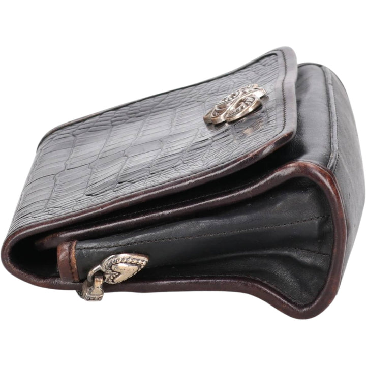 Brighton Shoulder Bag genuine leather black type Vintage Second Hand