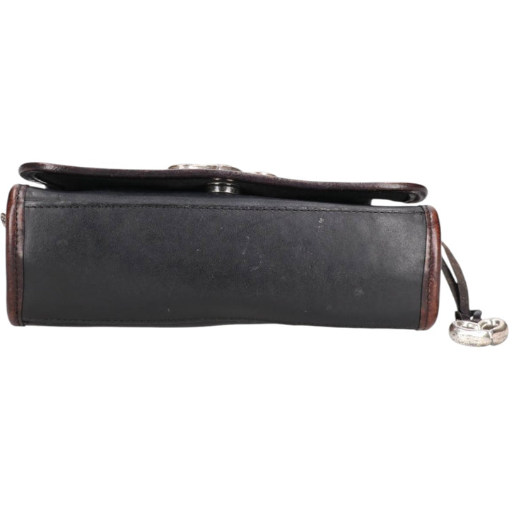 Brighton Shoulder Bag genuine leather black type Vintage Second Hand