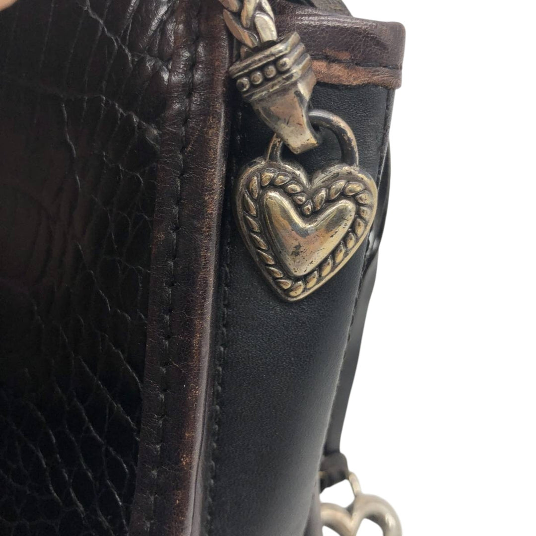 Brighton Shoulder Bag genuine leather black type Vintage Second Hand