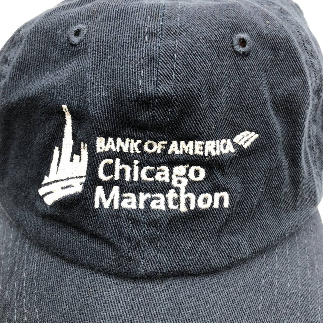 Chicago Marathon Baseball Cap, 6-Panel Cap, One Size Fits All cotton navy blue type Vintage Second Hand
