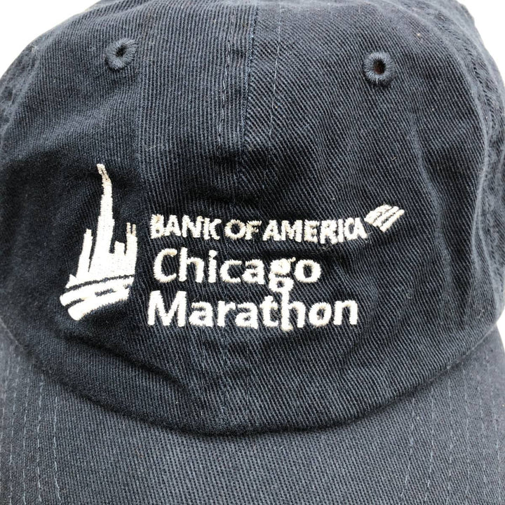 Chicago Marathon Baseball Cap, 6-Panel Cap, One Size Fits All cotton navy blue type Vintage Second Hand
