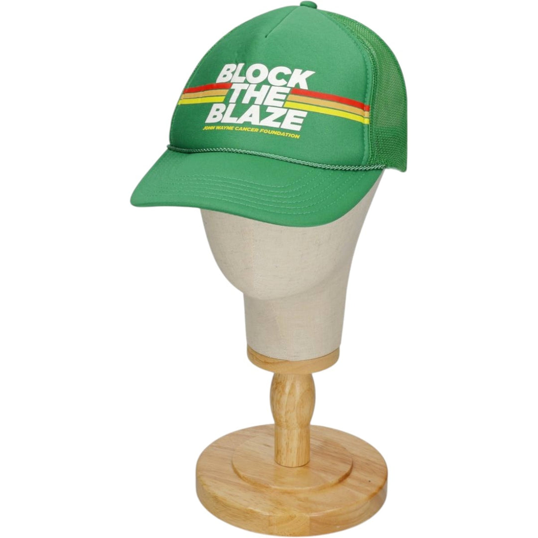Block the Blaze Mesh Cap (One Size Fits All) polyester green type Vintage Second Hand
