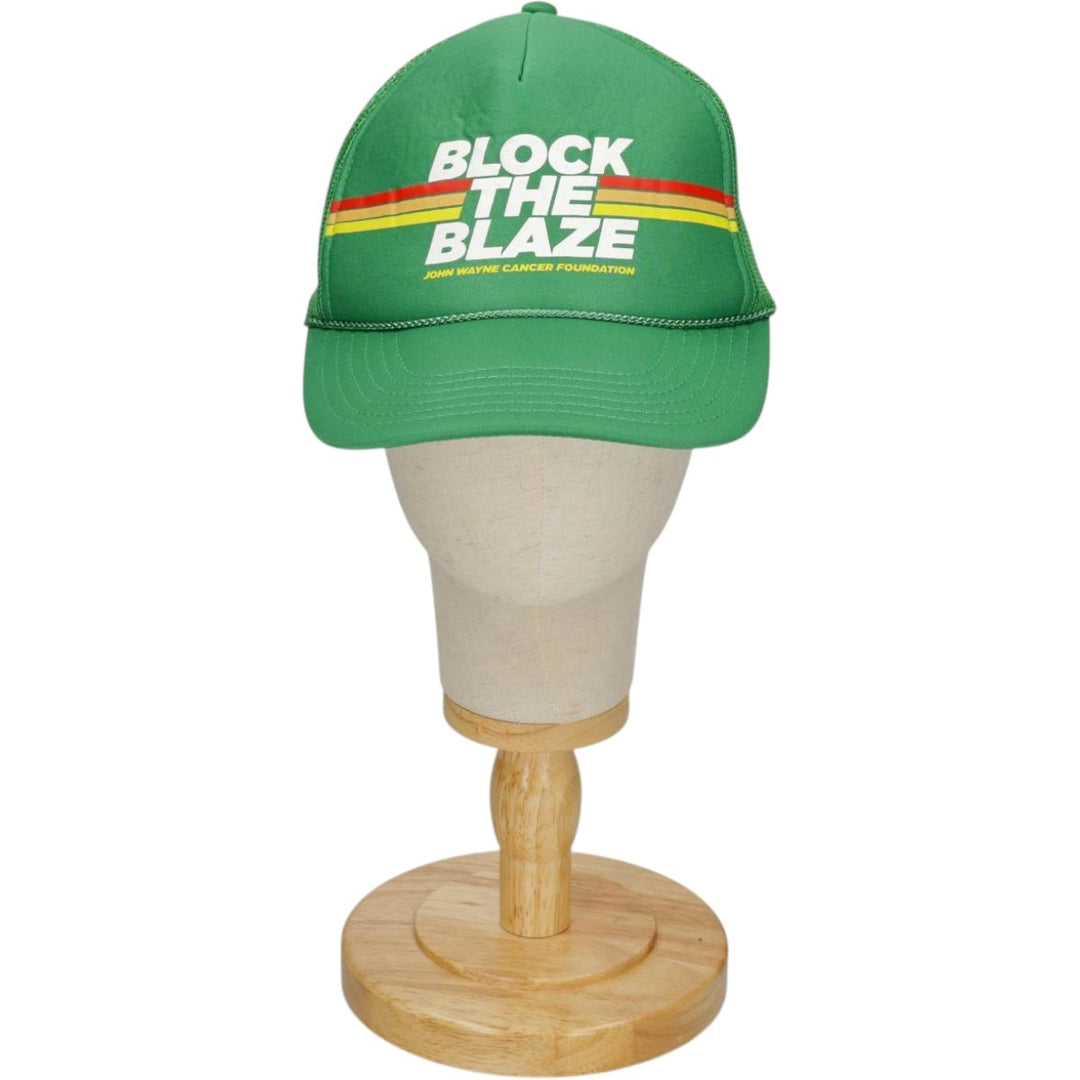 Block the Blaze Mesh Cap (One Size Fits All) polyester green type Vintage Second Hand