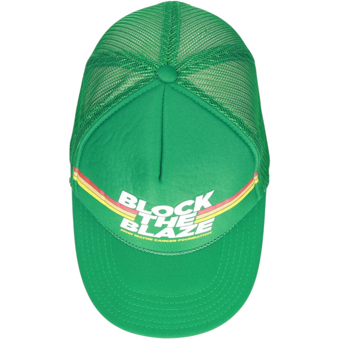 Block the Blaze Mesh Cap (One Size Fits All) polyester green type Vintage Second Hand