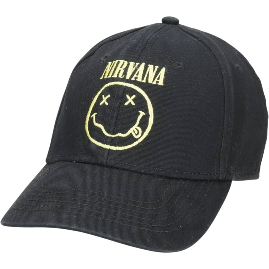 NIRVANA Baseball Cap, 6-Panel Cap, One Size Fits All cotton black type Vintage Second Hand