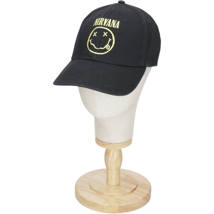 NIRVANA Baseball Cap, 6-Panel Cap, One Size Fits All cotton black type Vintage Second Hand