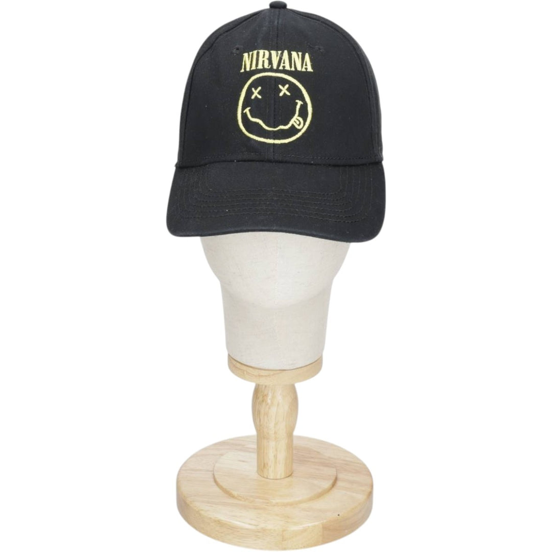 NIRVANA Baseball Cap, 6-Panel Cap, One Size Fits All cotton black type Vintage Second Hand