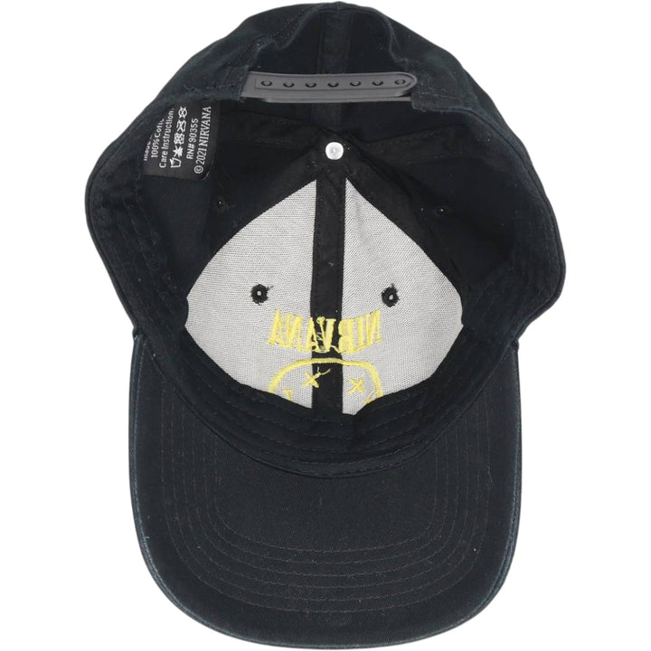NIRVANA Baseball Cap, 6-Panel Cap, One Size Fits All cotton black type Vintage Second Hand