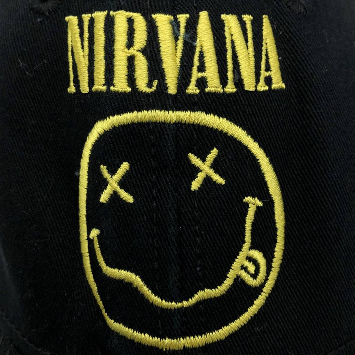 NIRVANA Baseball Cap, 6-Panel Cap, One Size Fits All cotton black type Vintage Second Hand