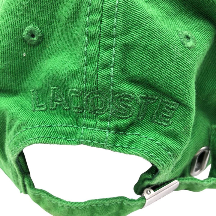 Lacoste baseball cap, 6-panel cap, one size fits all. cotton green type Vintage Second Hand