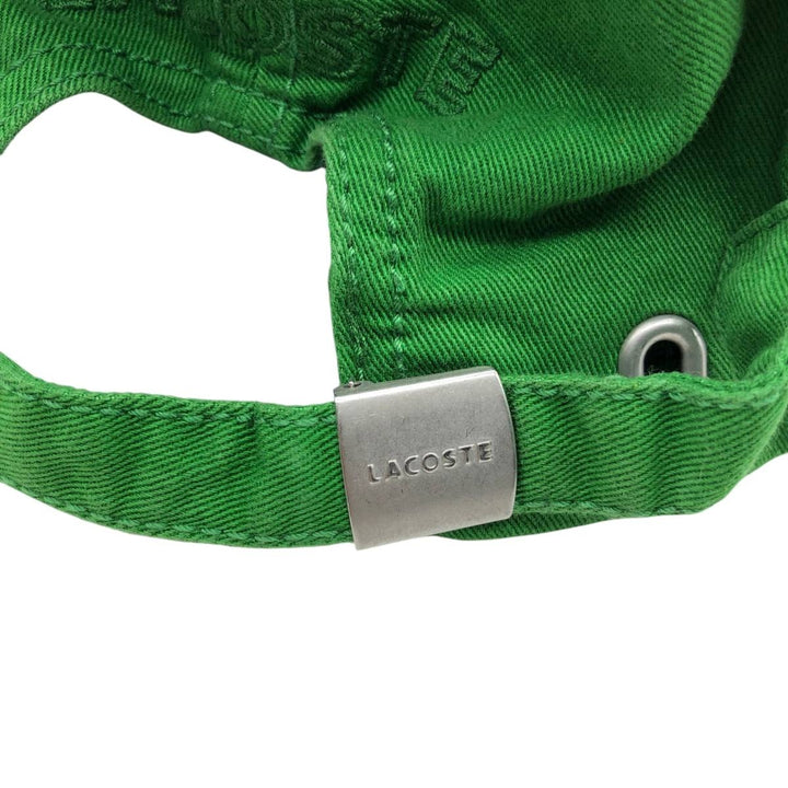 Lacoste baseball cap, 6-panel cap, one size fits all. cotton green type Vintage Second Hand