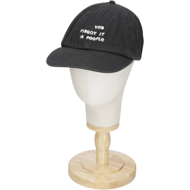 Baseball cap, free size cotton black type Vintage Second Hand