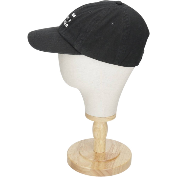 Baseball cap, free size cotton black type Vintage Second Hand