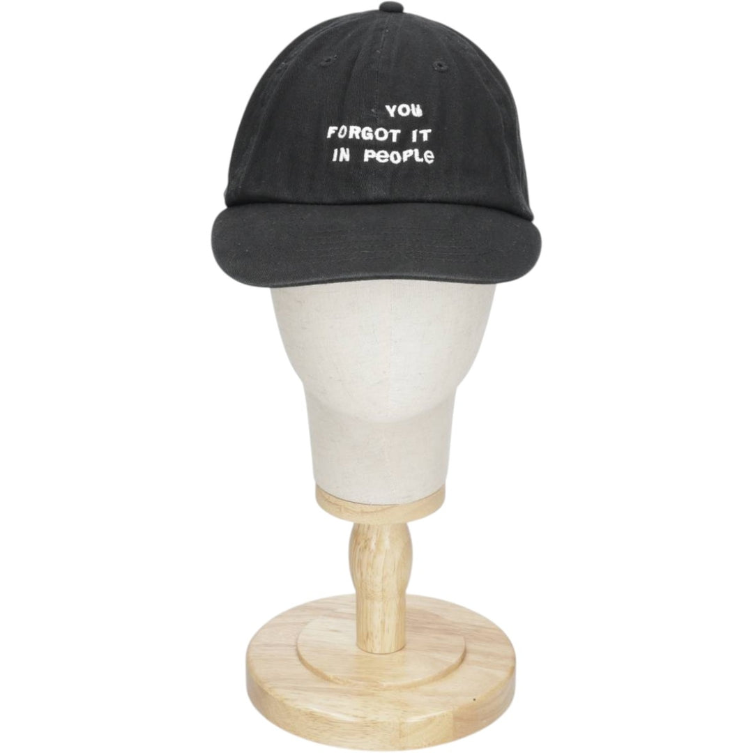 Baseball cap, free size cotton black type Vintage Second Hand