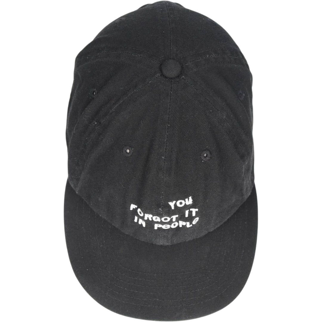 Baseball cap, free size cotton black type Vintage Second Hand