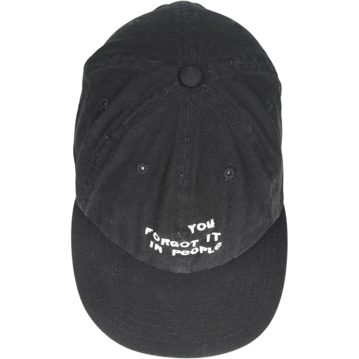 Baseball cap, free size cotton black type Vintage Second Hand
