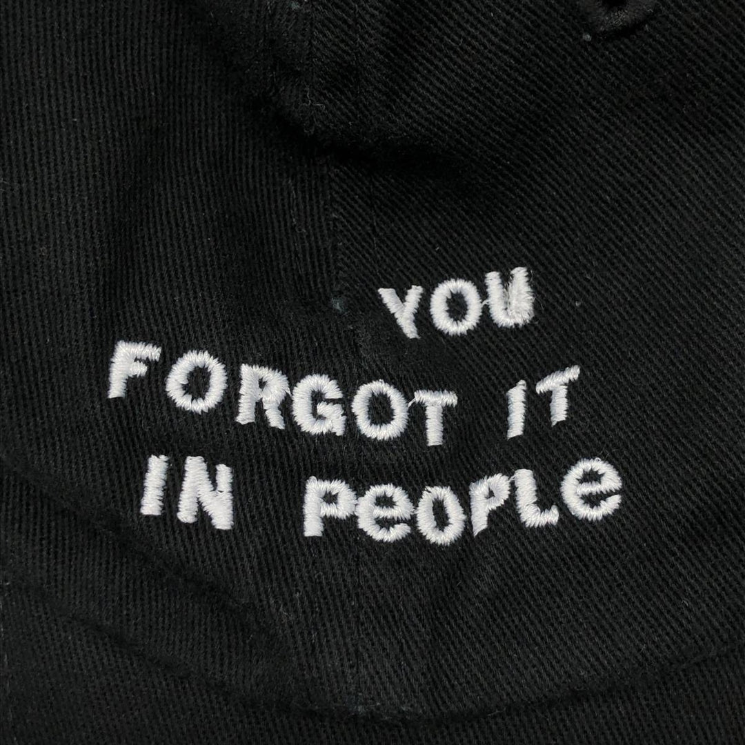 Baseball cap, free size cotton black type Vintage Second Hand