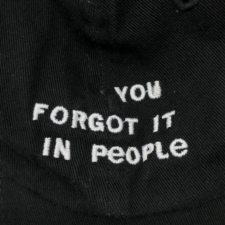 Baseball cap, free size cotton black type Vintage Second Hand