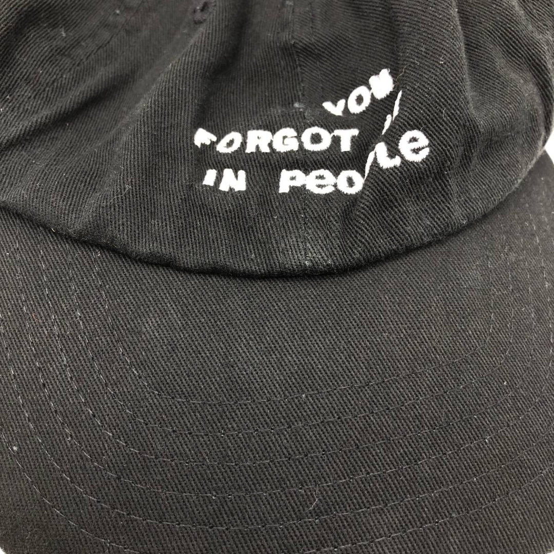 Baseball cap, free size cotton black type Vintage Second Hand