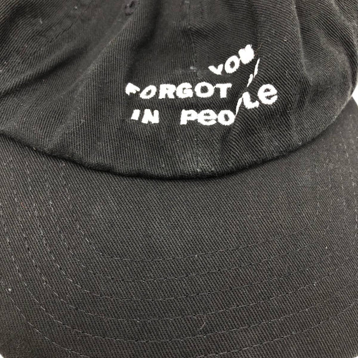 Baseball cap, free size cotton black type Vintage Second Hand