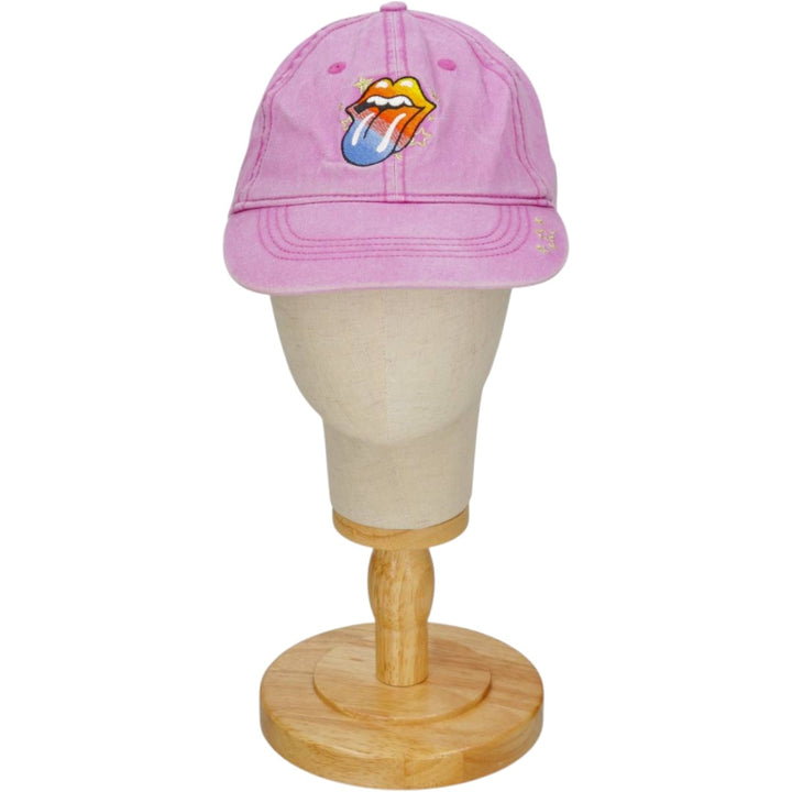 THE ROLLING STONES Baseball Cap, 6-Panel Cap, One Size Fits All unclear purple type Vintage Second Hand