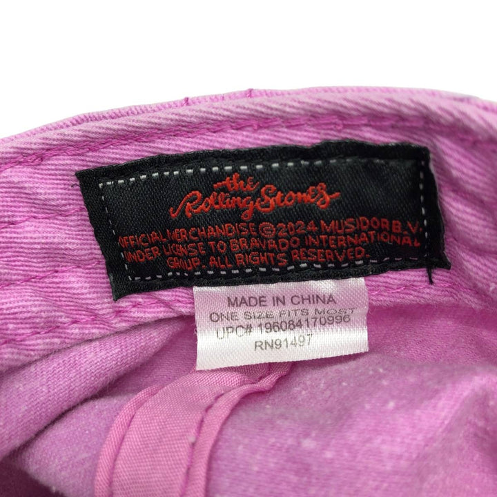 THE ROLLING STONES Baseball Cap, 6-Panel Cap, One Size Fits All unclear purple type Vintage Second Hand