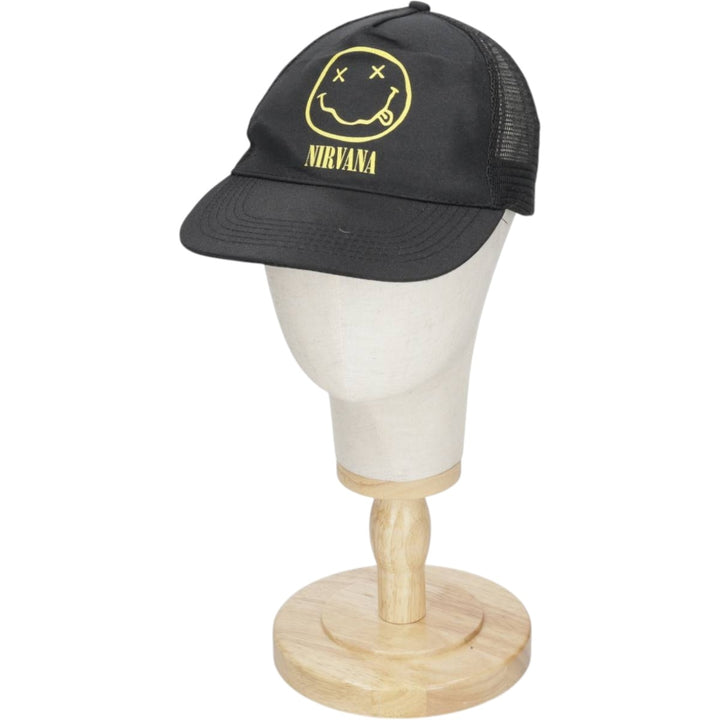 NIRVANA Tracker Cap Mesh Cap (One Size Fits All) polyester black type Vintage Second Hand