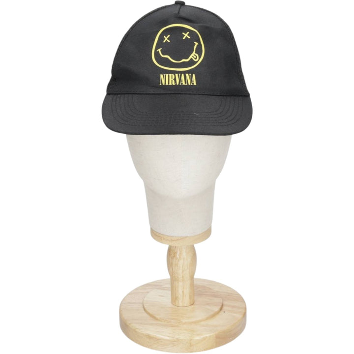 NIRVANA Tracker Cap Mesh Cap (One Size Fits All) polyester black type Vintage Second Hand