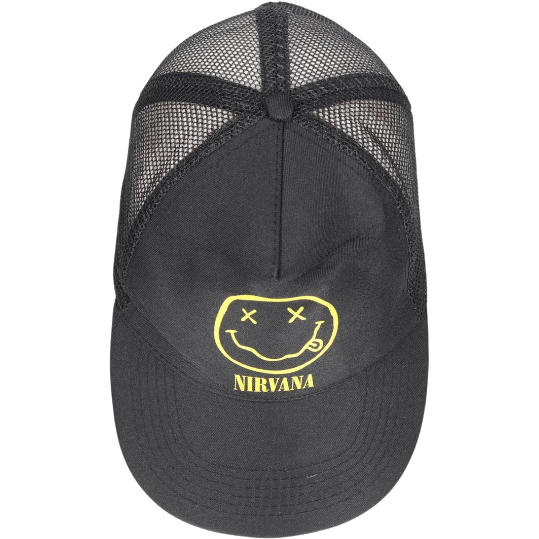 NIRVANA Tracker Cap Mesh Cap (One Size Fits All) polyester black type Vintage Second Hand