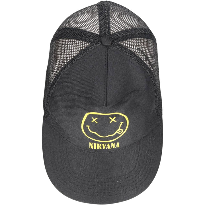 NIRVANA Tracker Cap Mesh Cap (One Size Fits All) polyester black type Vintage Second Hand