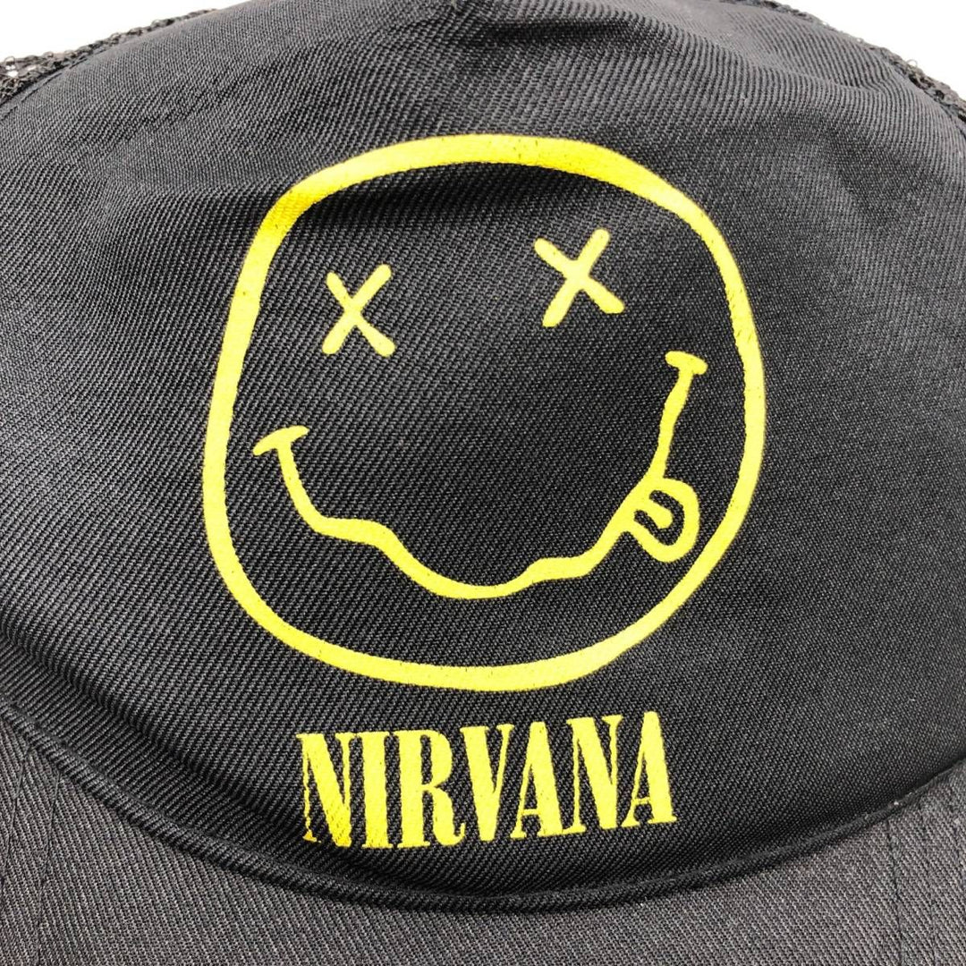 NIRVANA Tracker Cap Mesh Cap (One Size Fits All) polyester black type Vintage Second Hand