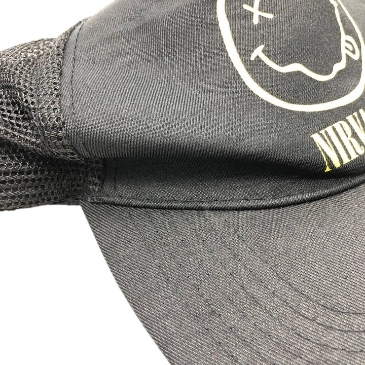 NIRVANA Tracker Cap Mesh Cap (One Size Fits All) polyester black type Vintage Second Hand