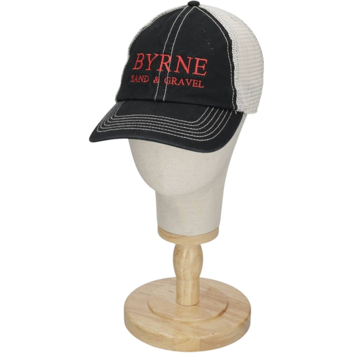 '47 Byrne Sand and Gravel Mesh Cap, One Size Fits All (Advertising) polyester black type Vintage Second Hand