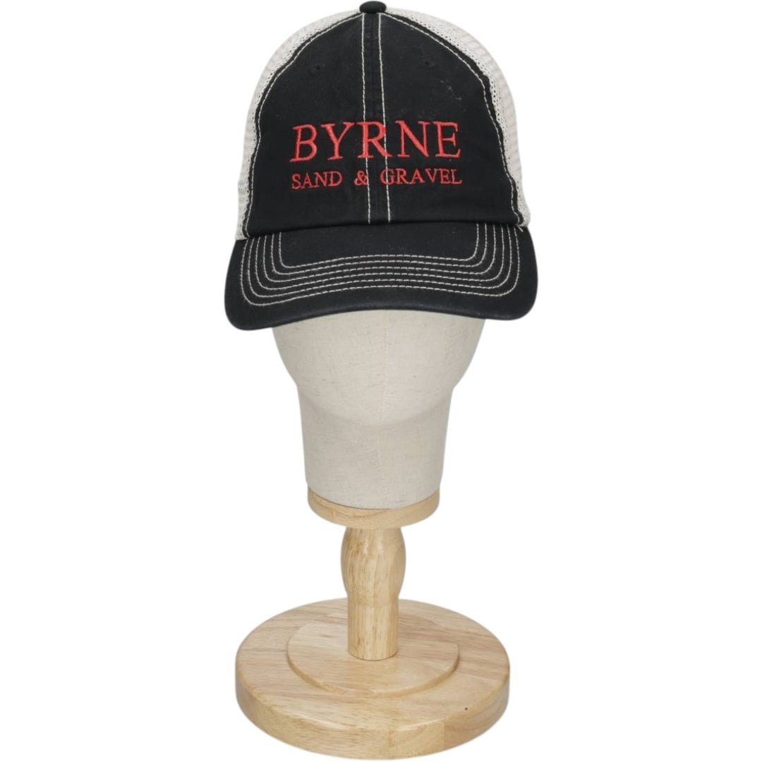 '47 Byrne Sand and Gravel Mesh Cap, One Size Fits All (Advertising) polyester black type Vintage Second Hand