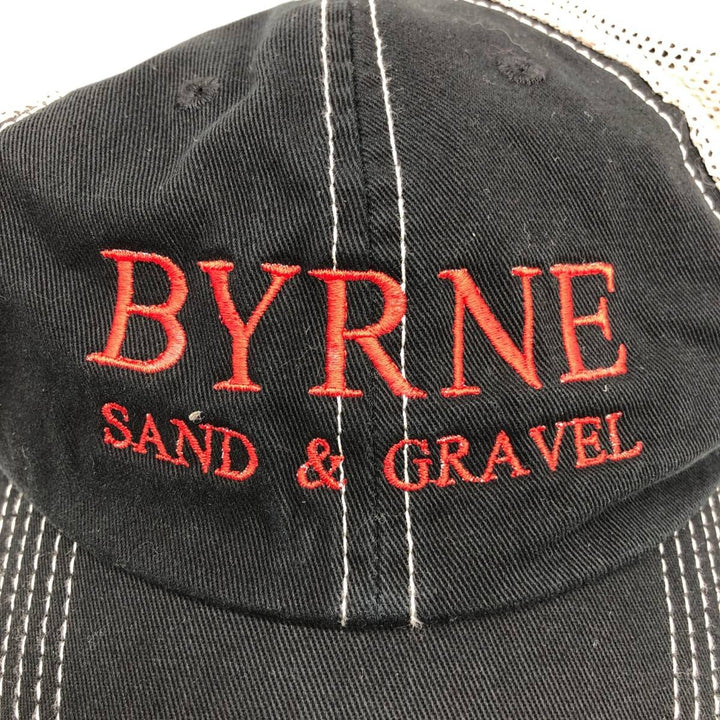 '47 Byrne Sand and Gravel Mesh Cap, One Size Fits All (Advertising) polyester black type Vintage Second Hand