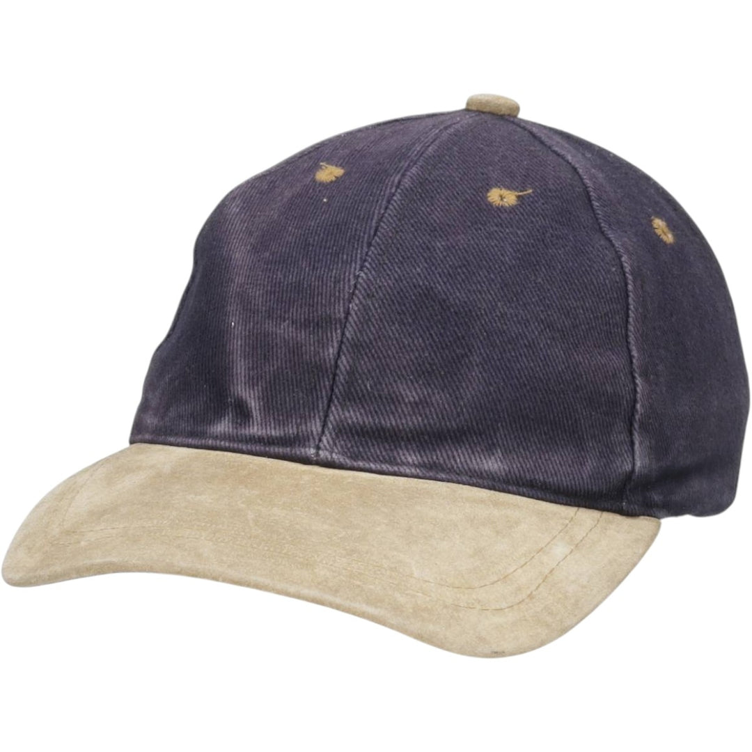 Two-tone baseball cap, 6-panel cap, one size fits all cotton Purple type blue-purple Vintage Second Hand