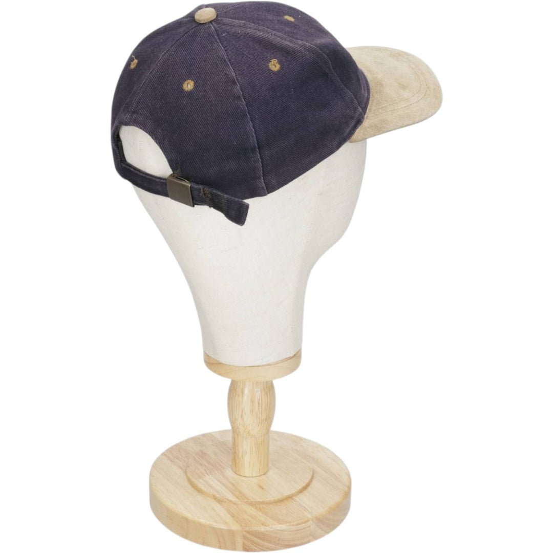 Two-tone baseball cap, 6-panel cap, one size fits all cotton Purple type blue-purple Vintage Second Hand