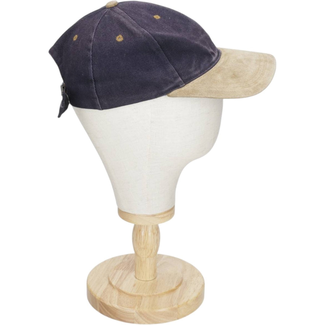 Two-tone baseball cap, 6-panel cap, one size fits all cotton Purple type blue-purple Vintage Second Hand