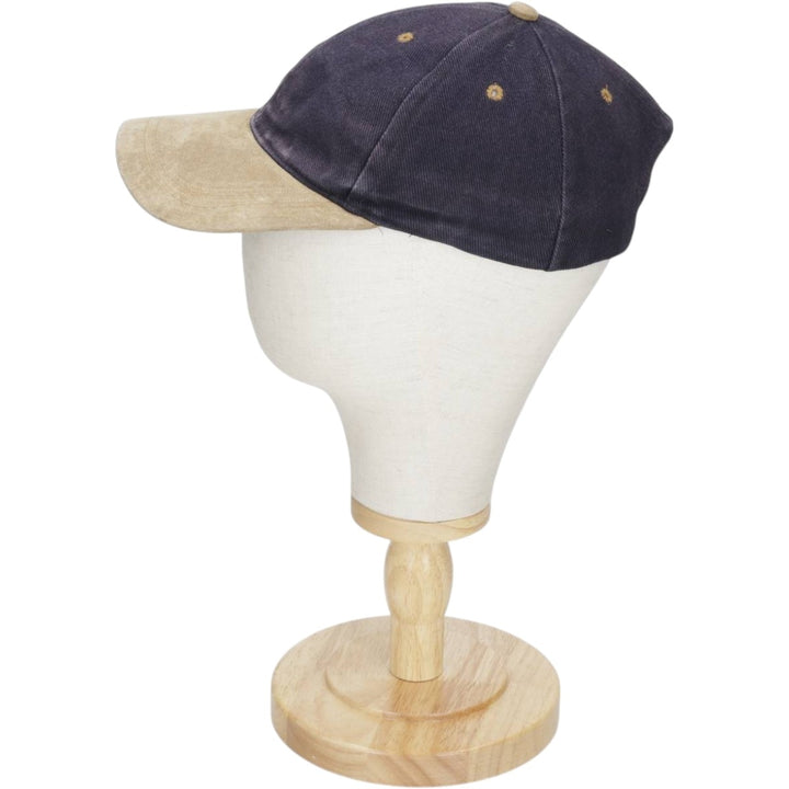 Two-tone baseball cap, 6-panel cap, one size fits all cotton Purple type blue-purple Vintage Second Hand
