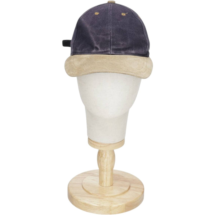 Two-tone baseball cap, 6-panel cap, one size fits all cotton Purple type blue-purple Vintage Second Hand