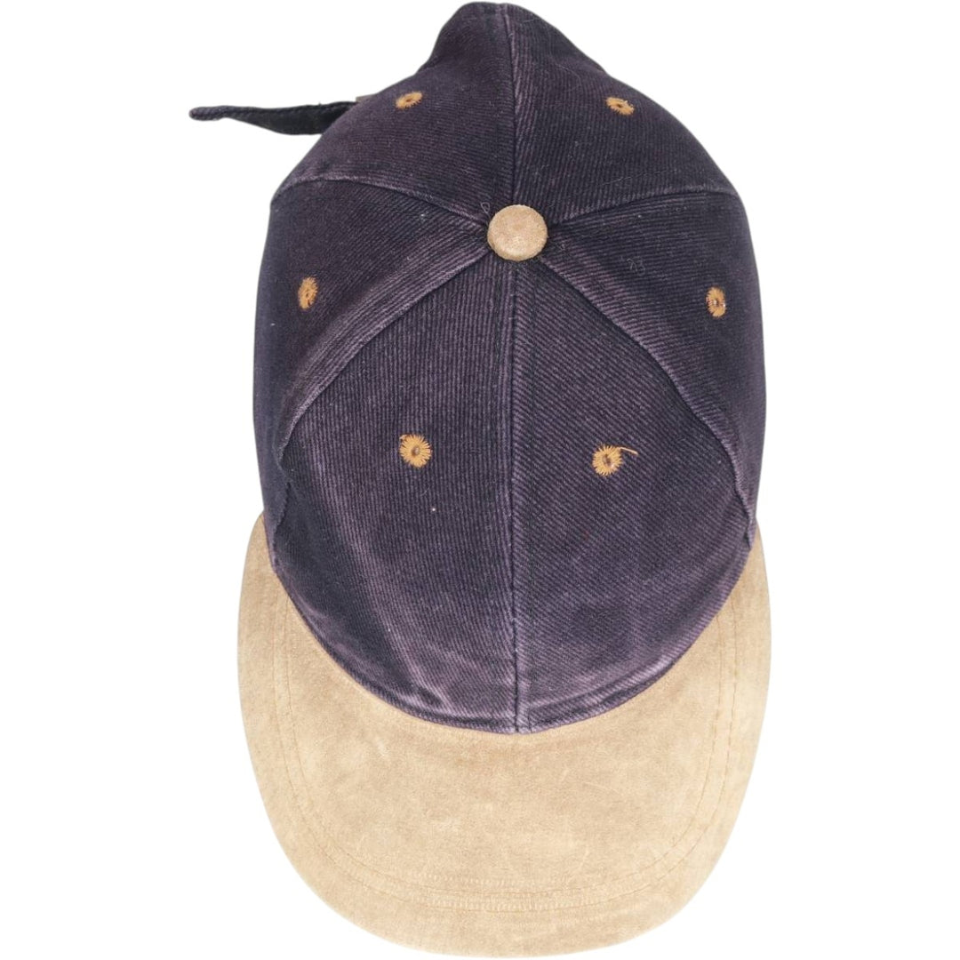 Two-tone baseball cap, 6-panel cap, one size fits all cotton Purple type blue-purple Vintage Second Hand