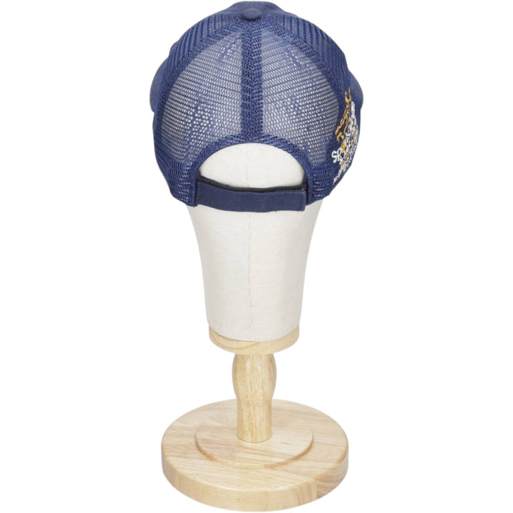 Trucker cap, mesh cap, free size cotton navy blue type Vintage Second Hand