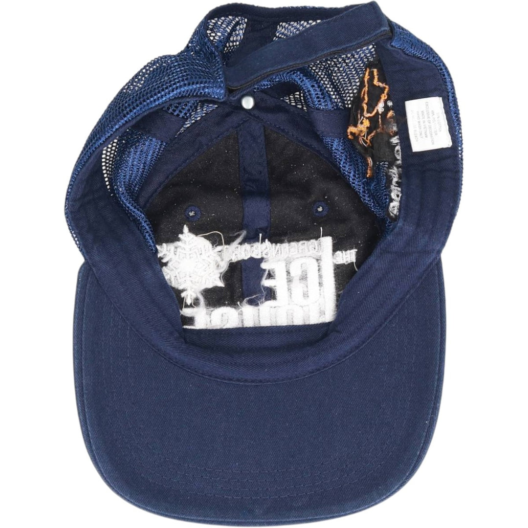 Trucker cap, mesh cap, free size cotton navy blue type Vintage Second Hand