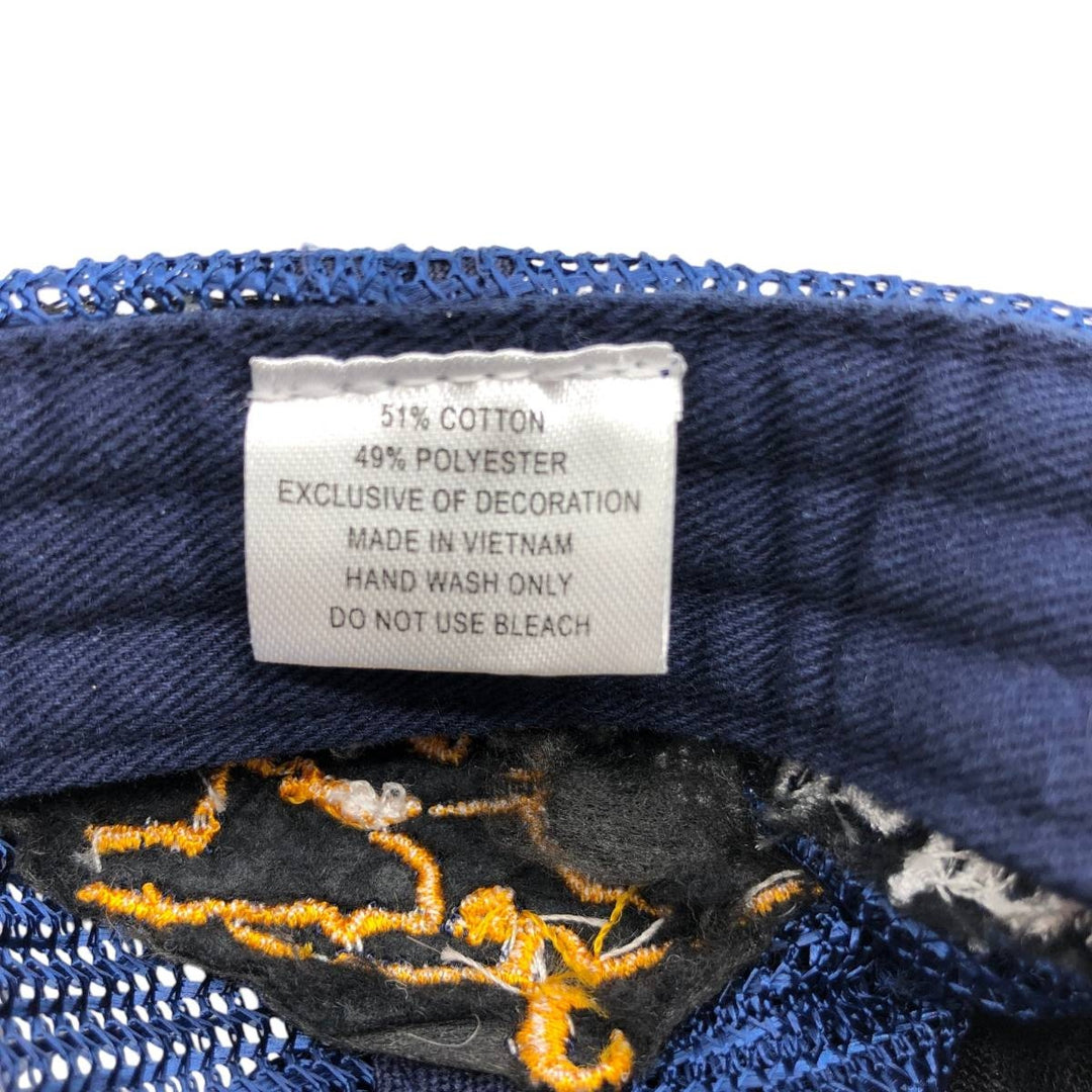 Trucker cap, mesh cap, free size cotton navy blue type Vintage Second Hand